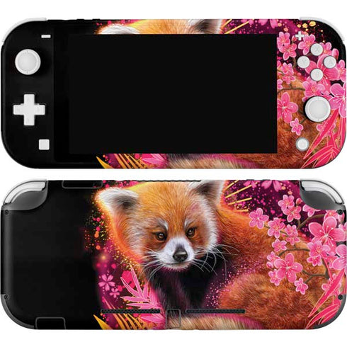 Red Panda with Flowers by Sheena Pike Nintendo Skins