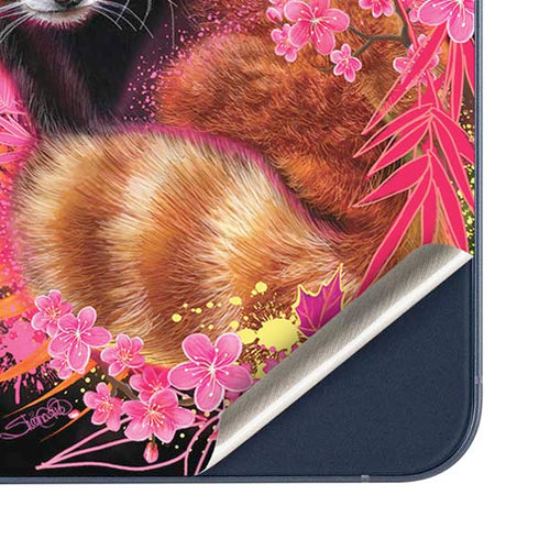 Red Panda with Flowers by Sheena Pike Galaxy A36 5G Skin