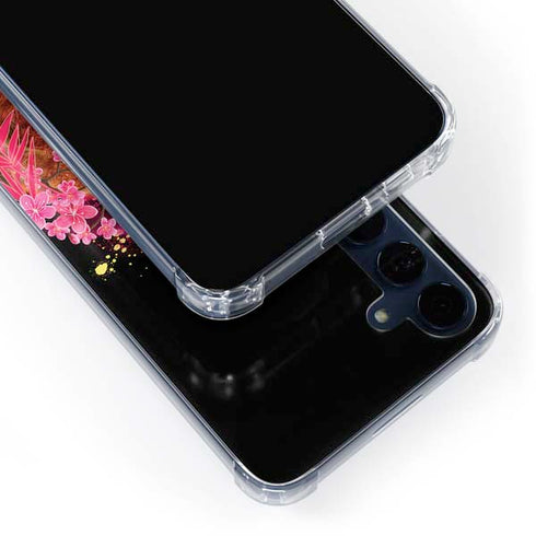 Red Panda with Flowers by Sheena Pike Galaxy A55 5G Clear Case