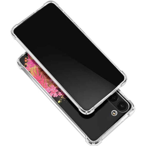 Red Panda with Flowers by Sheena Pike Galaxy S24 FE Clear Case