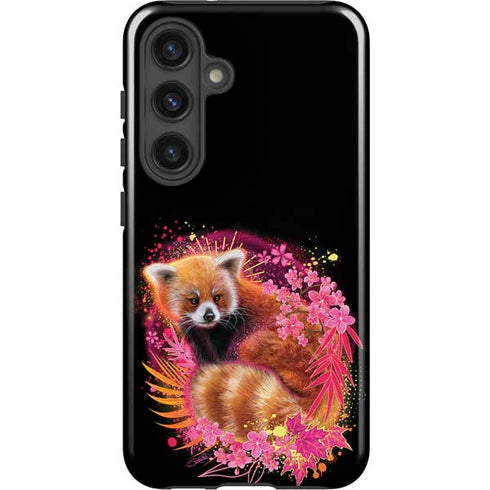 Red Panda with Flowers by Sheena Pike Galaxy S25 Impact Case