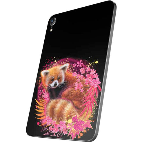 Red Panda with Flowers by Sheena Pike Apple iPad Mini Skin