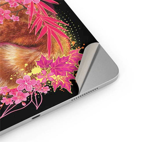 Red Panda with Flowers by Sheena Pike iPad Pro 13in M4 (2024) Skin