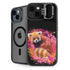 Red Panda with Flowers by Sheena Pike iPhone 14 Kickstand Case