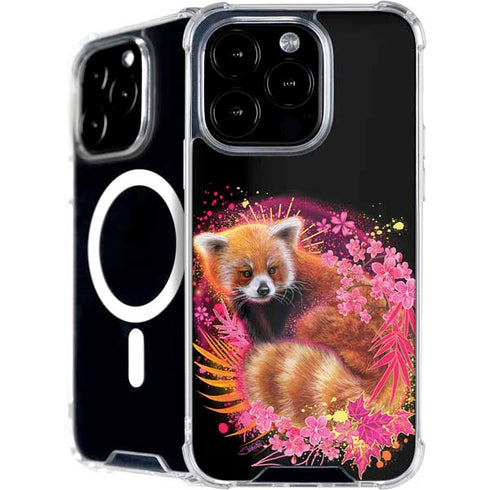 Red Panda with Flowers by Sheena Pike iPhone 16 Pro Max MagSafe Case