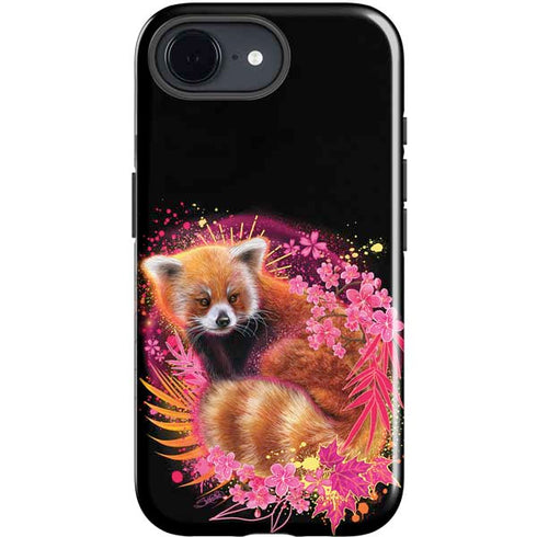 Red Panda with Flowers by Sheena Pike iPhone 16e Impact Case
