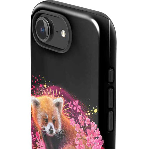 Red Panda with Flowers by Sheena Pike iPhone 16e Impact Case
