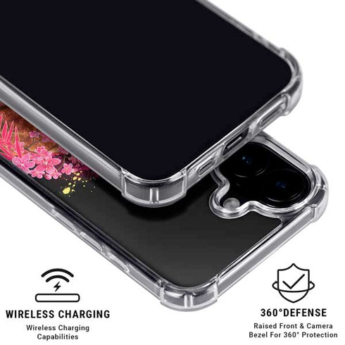 Red Panda with Flowers by Sheena Pike iPhone 17 Clear Case