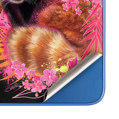 Red Panda with Flowers by Sheena Pike Moto G Play 4G (2024) Skin
