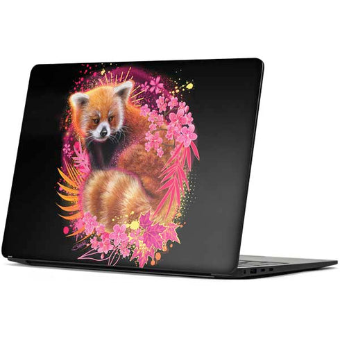 Red Panda with Flowers by Sheena Pike Surface Laptop 7 15in Skin