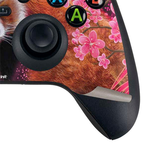 Red Panda with Flowers by Sheena Pike Xbox Series X Bundle Skin