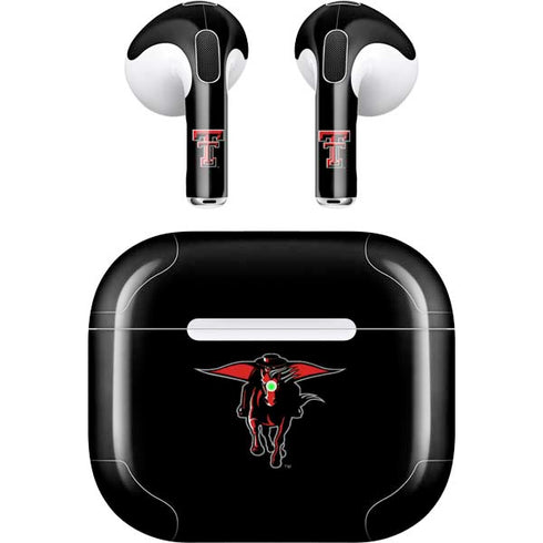 Texas Tech University Red Raiders Logo Apple AirPods (3rd Gen 2021) Skin