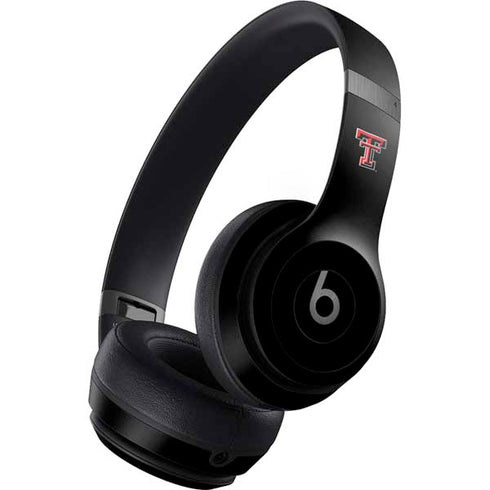 Texas Tech University Red Raiders Logo Beats Solo 4 Wireless Headphones Skin