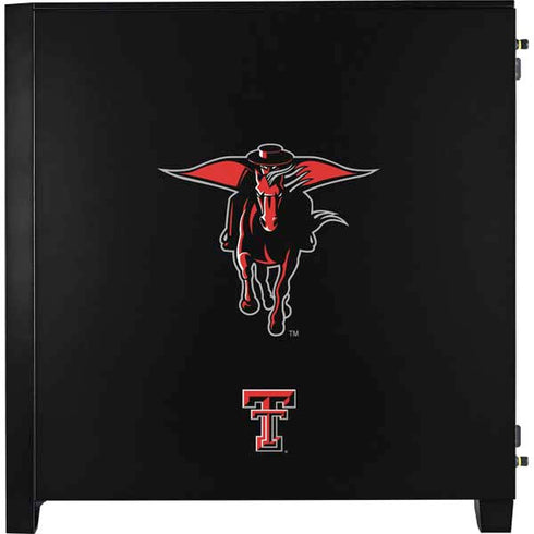 Texas Tech University Red Raiders Logo Corsair 4000D Tempered Glass Mid-Tower ATX Case Skin