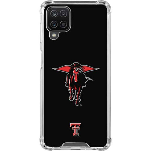 Texas Tech University Red Raiders Logo Galaxy A12 Clear Case