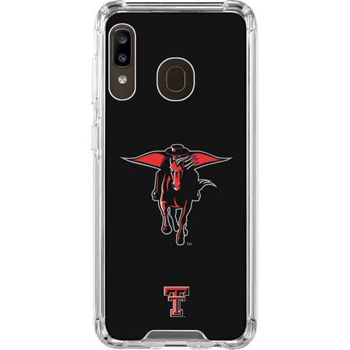 Texas Tech University Red Raiders Logo Galaxy A30 Clear Case