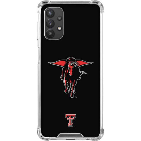 Texas Tech University Red Raiders Logo Galaxy A32 5G Clear Case
