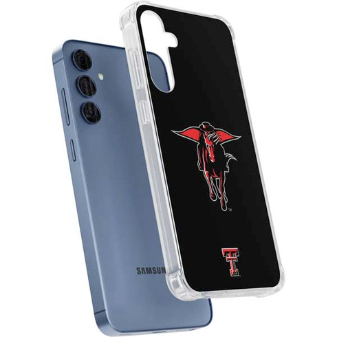 Texas Tech University Red Raiders Logo Galaxy A35 5G Clear Case