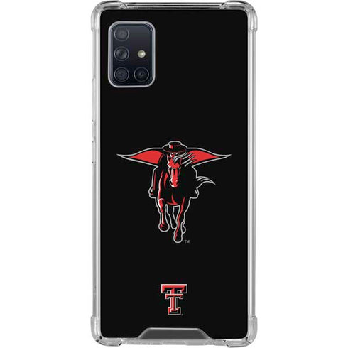 Texas Tech University Red Raiders Logo Galaxy A51 5G Clear Case