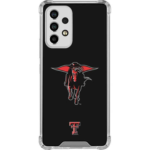 Texas Tech University Red Raiders Logo Galaxy A53 5G Clear Case
