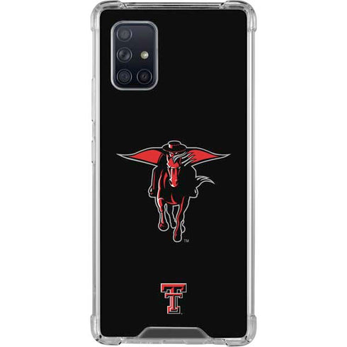 Texas Tech University Red Raiders Logo Galaxy A71 5G Clear Case