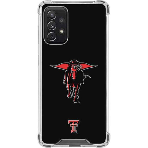 Texas Tech University Red Raiders Logo Galaxy A72 5G Clear Case