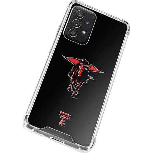 Texas Tech University Red Raiders Logo Galaxy A72 5G Clear Case