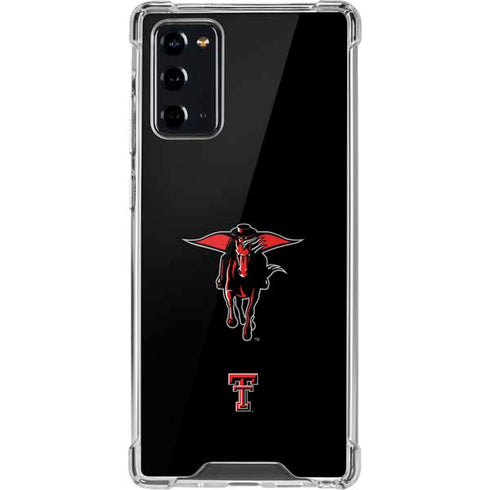 Texas Tech University Red Raiders Logo Galaxy Note20 5G Clear Case