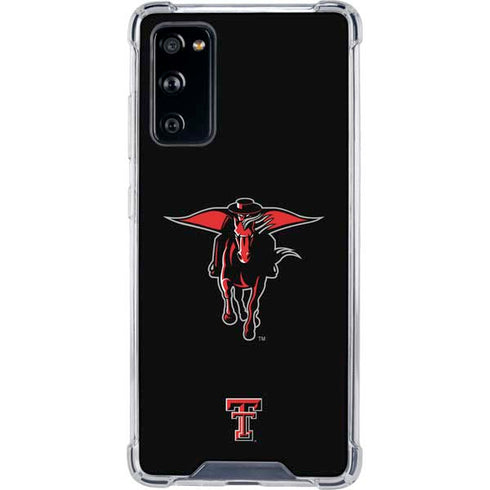 Texas Tech University Red Raiders Logo Galaxy S20 FE Clear Case