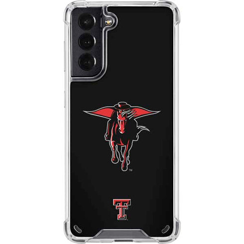 Texas Tech University Red Raiders Logo Galaxy S21 5G Clear Case