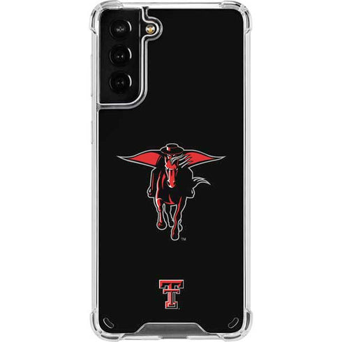 Texas Tech University Red Raiders Logo Galaxy S21 Plus 5G Clear Case