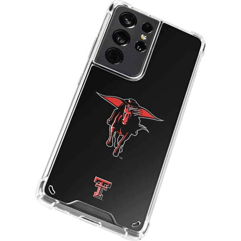 Texas Tech University Red Raiders Logo Galaxy S21 Ultra 5G Clear Case