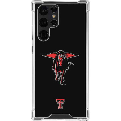 Texas Tech University Red Raiders Logo Galaxy S22 Ultra Clear Case