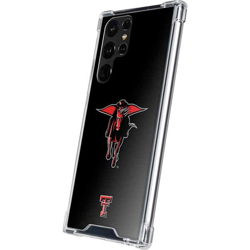 Texas Tech University Red Raiders Logo Galaxy S22 Ultra Clear Case