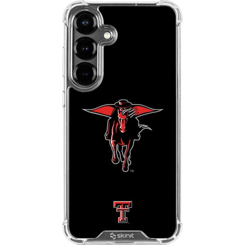 Texas Tech University Red Raiders Logo Galaxy S26 Plus Clear Case