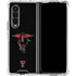 Texas Tech University Red Raiders Logo Galaxy Z Fold4 5G Clear Case