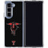 Texas Tech University Red Raiders Logo Galaxy Z Fold5 5G Clear Case