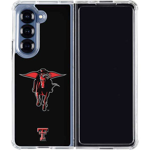 Texas Tech University Red Raiders Logo Galaxy Z Fold6 Clear Case