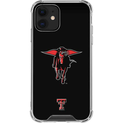 Texas Tech University Red Raiders Logo iPhone 12 Clear Case