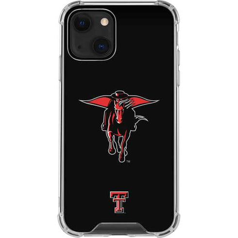 Texas Tech University Red Raiders Logo iPhone 14 Plus Clear Case