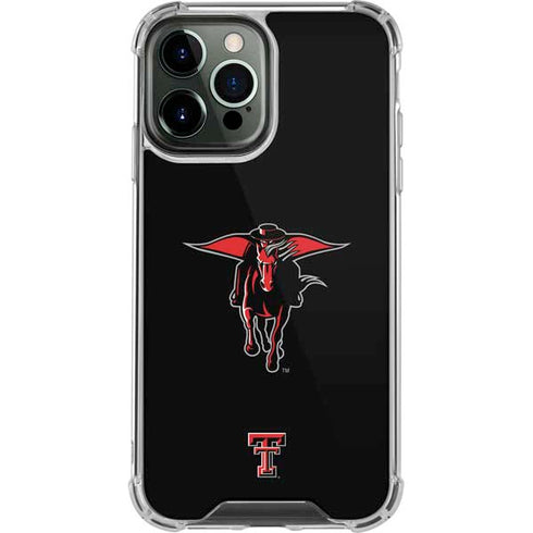 Texas Tech University Red Raiders Logo iPhone 14 Pro Max Clear Case