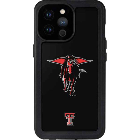Texas Tech University Red Raiders Logo iPhone 14 Pro Max Waterproof Case