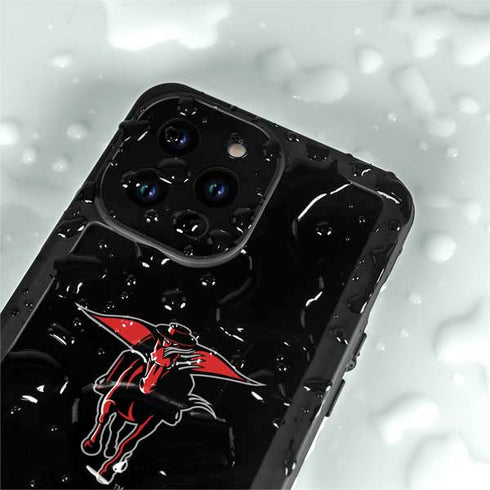 Texas Tech University Red Raiders Logo iPhone 14 Pro Max Waterproof Case