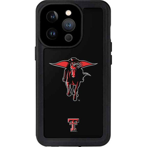 Texas Tech University Red Raiders Logo iPhone 14 Pro Waterproof Case