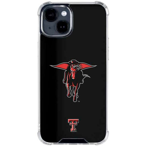 Texas Tech University Red Raiders Logo iPhone 15 Clear Case