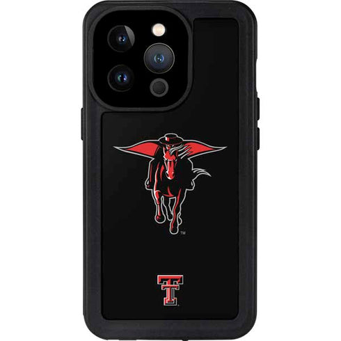 Texas Tech University Red Raiders Logo iPhone 15 Pro Waterproof Case
