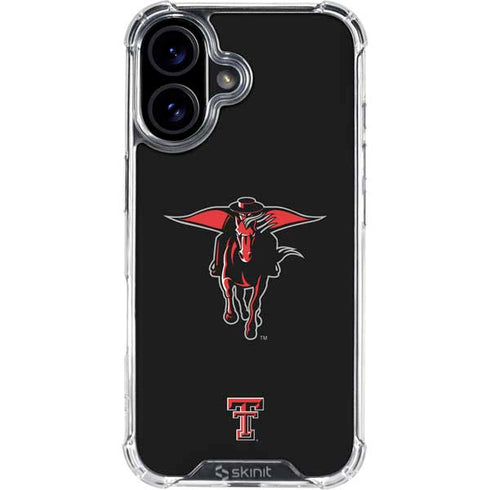 Texas Tech University Red Raiders Logo iPhone 16 Plus Clear Case