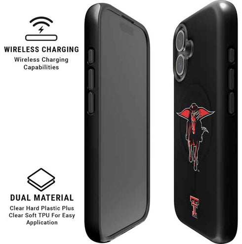 Texas Tech University Red Raiders Logo iPhone 16 Plus Magsafe Impact Case