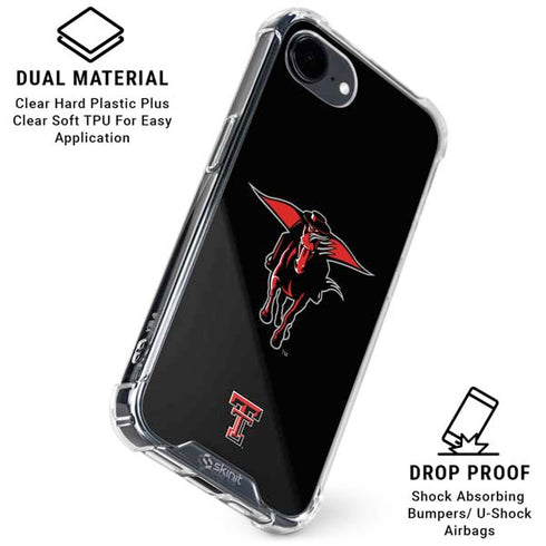 Texas Tech University Red Raiders Logo iPhone 16e Clear Case