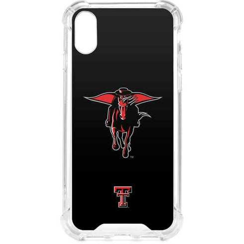 Texas Tech University Red Raiders Logo iPhone XS Clear Case